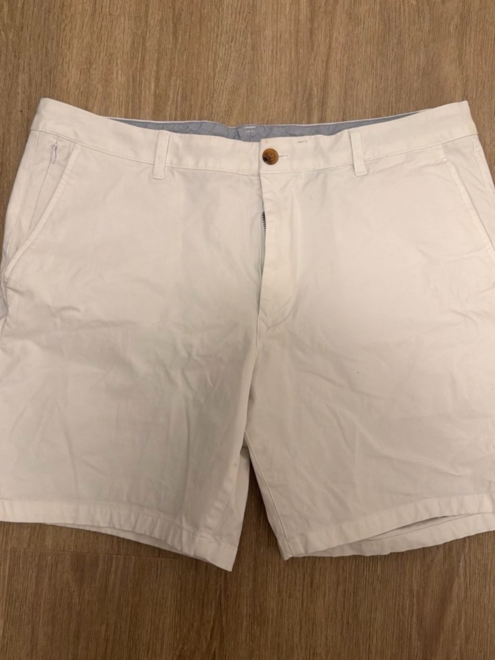 Bonobos White Flat-Front Chino Shorts